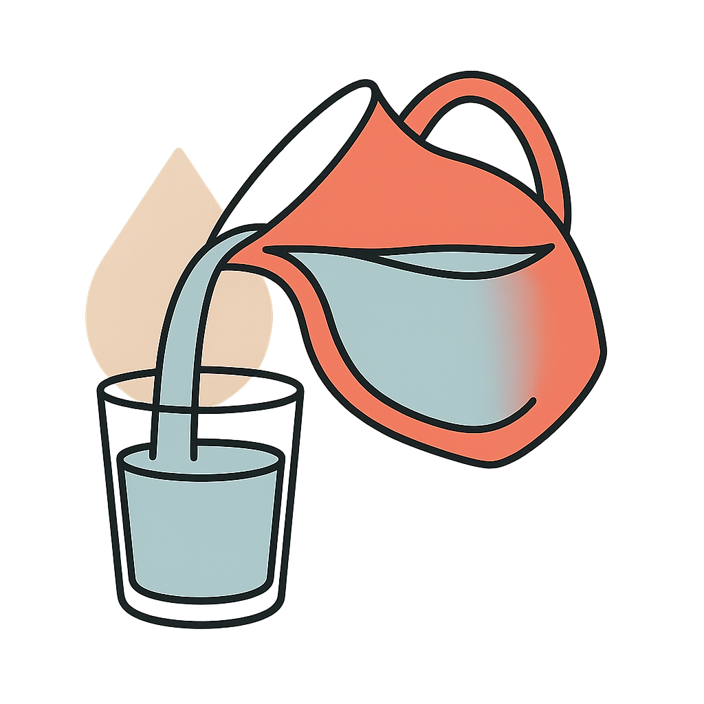 Glass of water illustration